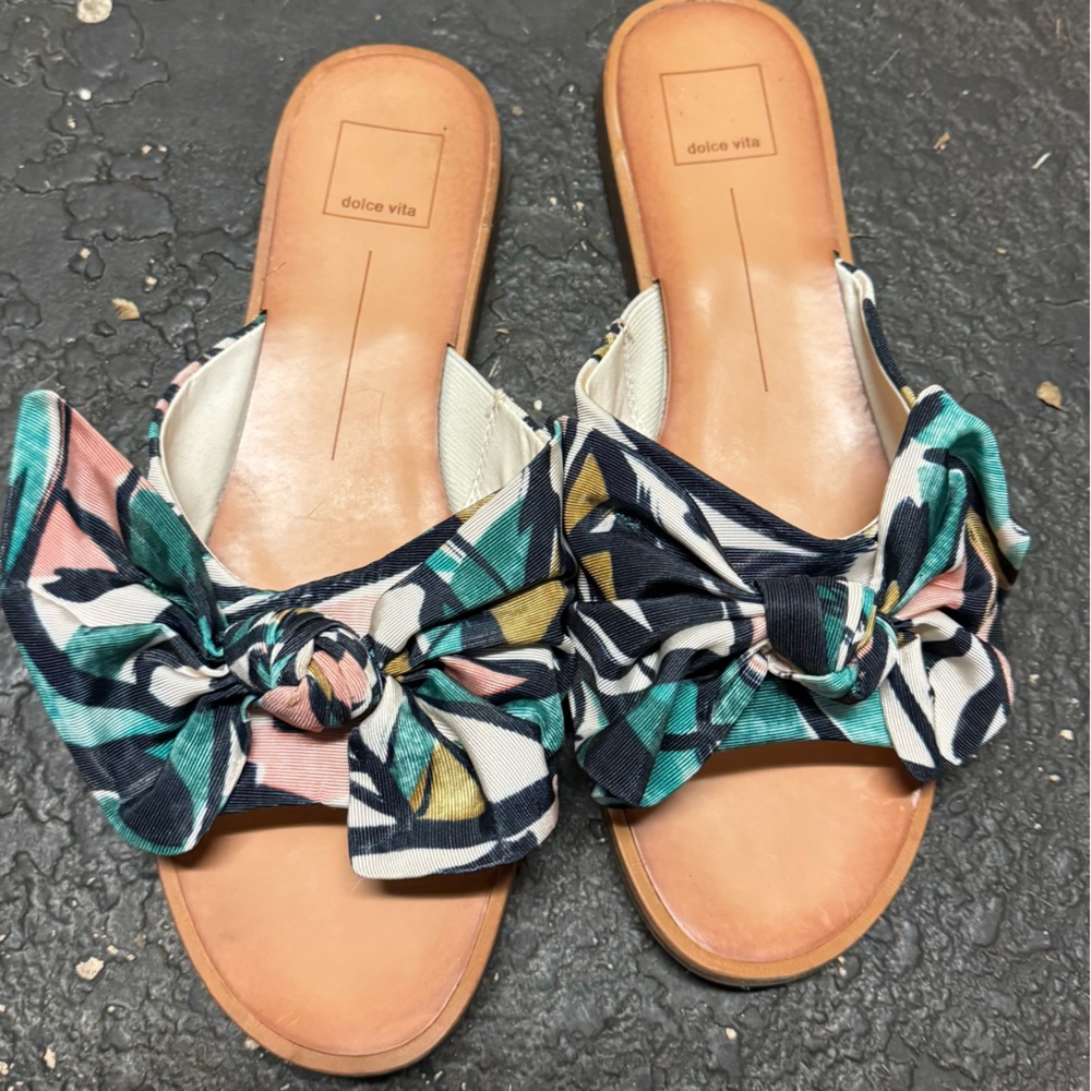 Dolce Vita Multicolor Bow Sandals